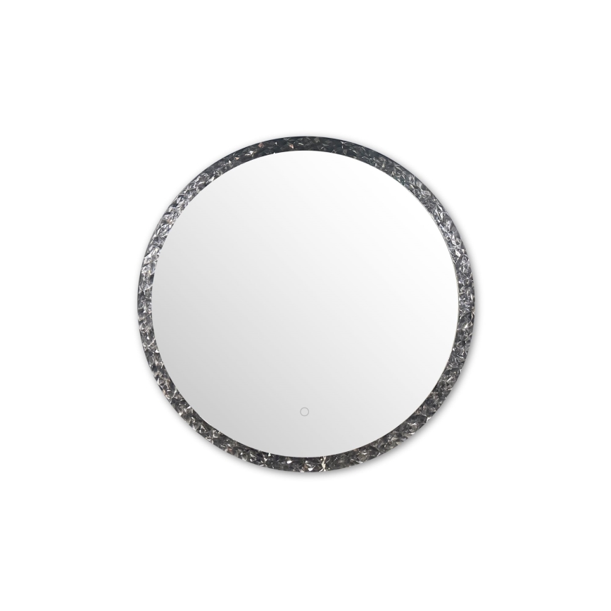 Zuma Line - Настенное зеркало для ванной комнаты со светодиодной подсветкой LED/24W/230V 3000/4000/6000K диаметр 60 см IP44 блестящий хром