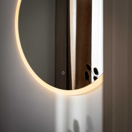 Zuma Line - LED настенное зеркало для ванной с LED-подсветкой 36 Вт/230 В, 3000/4000/6000 К, диам. 80 см, IP44
