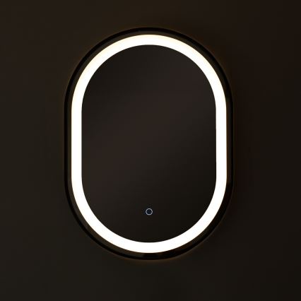 Zuma Line - Настенное зеркало для ванной комнаты со светодиодной подсветкой LED/24W/230V 3000/4000/6000K 70x50 см IP44 черный