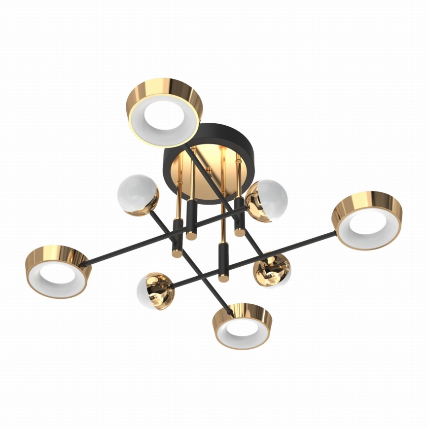 Zuma Line - диммируемая накладная LED-люстра, 60 Вт/230 В, золотая/чёрная