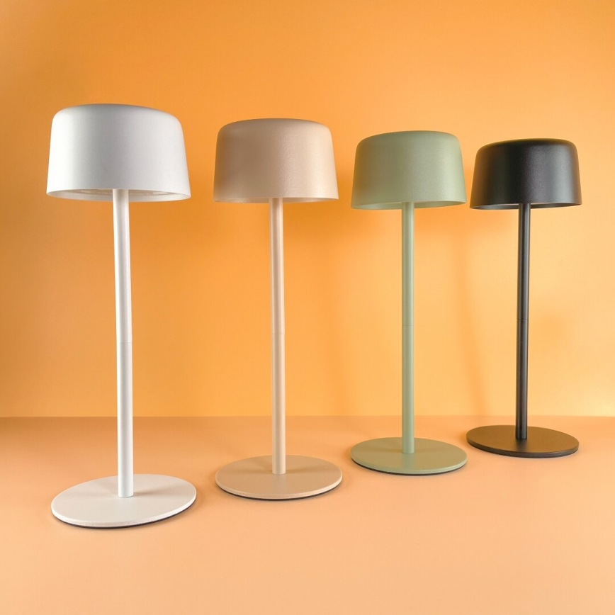 Zuma Line - LED Настільна акумуляторна лампа з регулюванням яскравості LED/2W/1200 mAh IP44 кремовий
