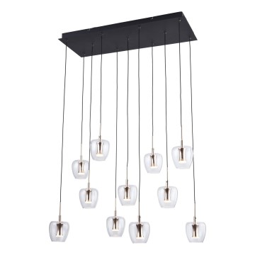 Zuma Line - LED люстра на тросі 11xLED/3W/230V чорна