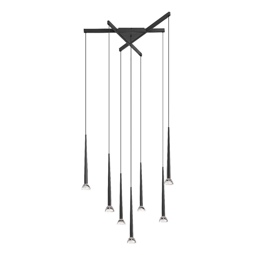 Zuma Line - LED-люстра на тросі 7xLED/6W/230V чорна