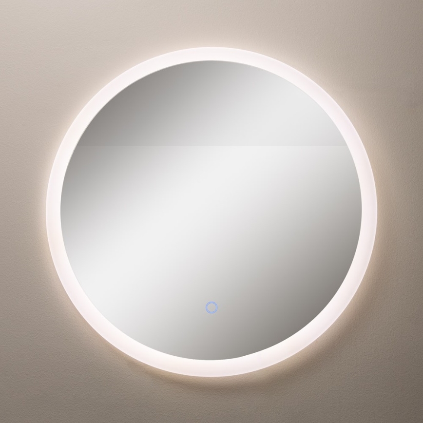 Zuma Line - LED Настінне дзеркало для ванної кімнати з підсвіткою LED/24W/230V 3000/4000/6000K діаметр 60 см IP44 білий