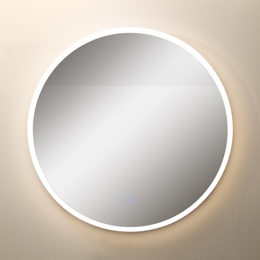 Zuma Line - LED Настінне дзеркало для ванної кімнати з підсвіткою LED/24W/230V 3000/4000/6000K діаметр 60 см IP44 білий/золотий