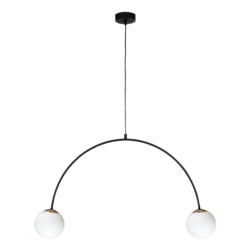 Zuma Line - Люстра на тросі 2xE14/10W/230V чорна