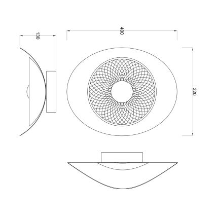 Zuma Line - LED настенный светильник LED/8W/230V чёрный/дымчатый