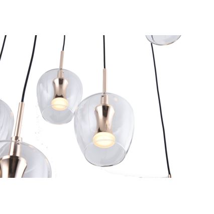Zuma Line - LED люстра на тросі 11xLED/3W/230V чорна