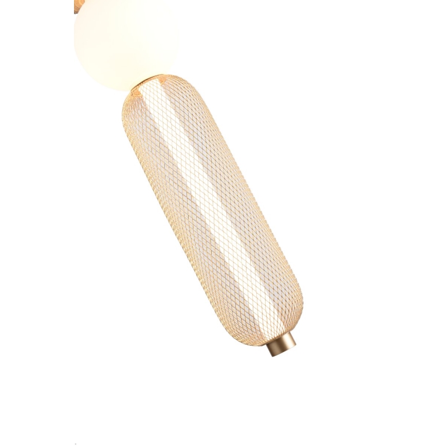 Zuma Line - LED люстра на тросі з можливістю регулювання яскравості LED/27W/230V 3000-5700K золота + пульт дистанційного керування