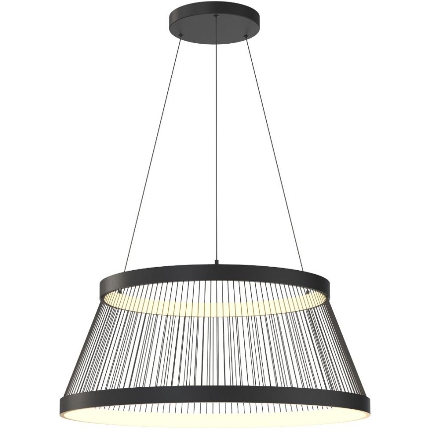 Zuma Line - Светодиодная подвесная люстра с регулированием яркости LED/53W/230V 2700-6000K черный + дистанционное управление