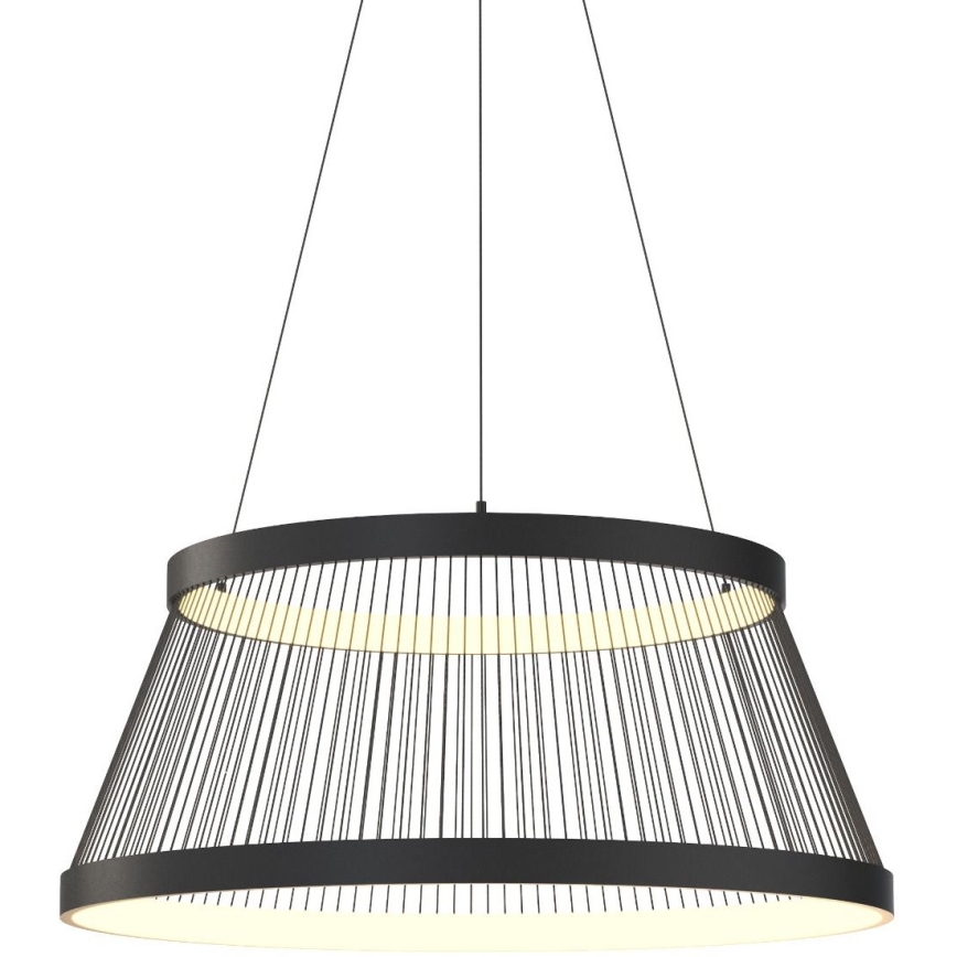 Zuma Line - Светодиодная подвесная люстра с регулированием яркости LED/53W/230V 2700-6000K черный + дистанционное управление