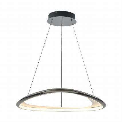 Zuma Line - Світлодіодна підвісна люстра з регулюванням яскравості LED/34W/230V 3000K чорний глянцевий хром