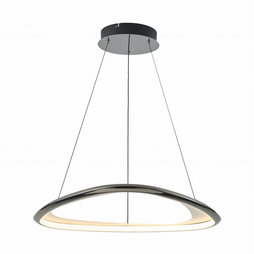 Zuma Line - Світлодіодна підвісна люстра з регулюванням яскравості LED/34W/230V 3000K чорний глянцевий хром