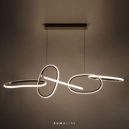 Zuma Line - Світлодіодна підвісна люстра з регулюванням яскравості LED/56W/230V золотий