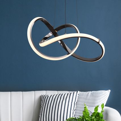 Zuma Line - Светодиодная регулируемая люстра на тросе LED/44W/230V черный