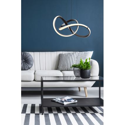 Zuma Line - Светодиодная подвесная люстра с регулированием яркости LED/44W/230V черный