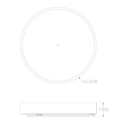 Zuma Line - Стельовий LED світильник для ванної з регулюванням яскравості LED/36W/230V 3000-6000K діаметр 40 см IP44 латунь + пульт дистанційного керування