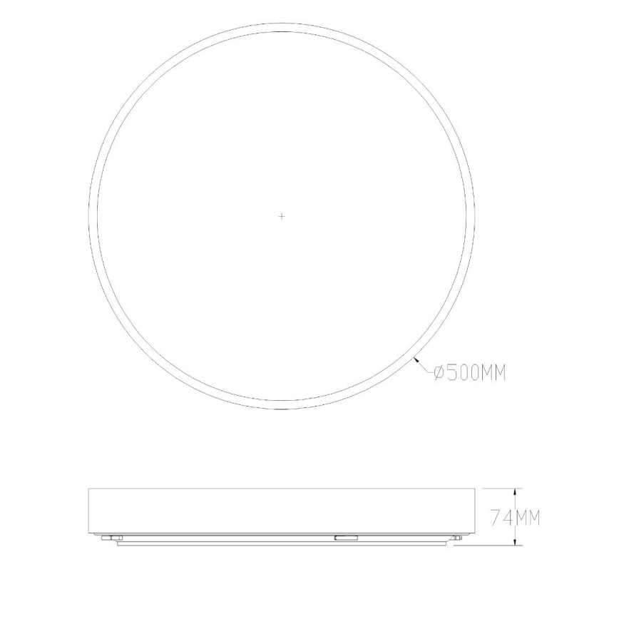 Zuma Line - Стельовий LED світильник для ванної з регулюванням яскравості LED/50W/230V 3000-6000K діаметр 50 см IP44 латунь + пульт дистанційного керування