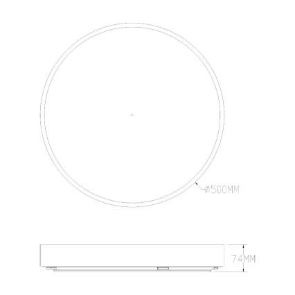 Zuma Line - Стельовий LED світильник для ванної з регулюванням яскравості LED/50W/230V 3000-6000K діаметр 50 см IP44 золотий + пульт дистанційного керування