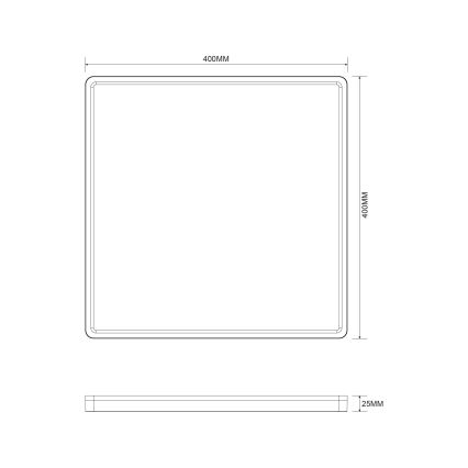 Zuma Line - Светодиодный потолочный светильник с регулированием яркости LED/38W/230V + LED/12W 3000/4000/5500K 40x40 см золотистый