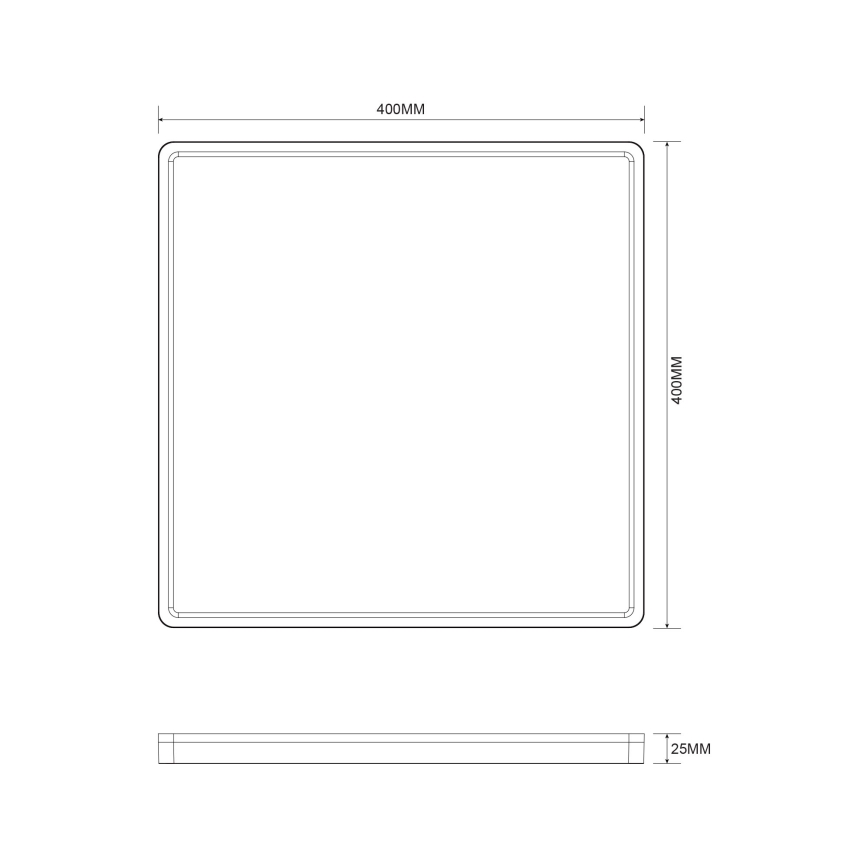 Zuma Line - Светодиодный потолочный светильник с регулированием яркости LED/38W/230V + LED/12W 3000/4000/5500K 40x40 см золотистый