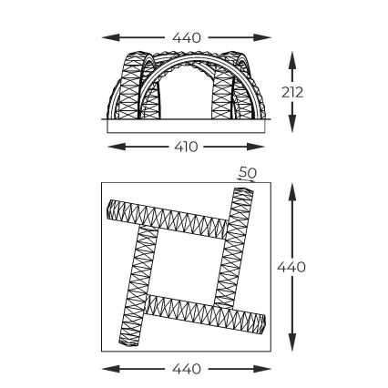 Zuma Line - Світлодіодний регульований кришталевий стельовий світильник LED/23,5W/230V 2700-6000K чорний + дистанційне керування