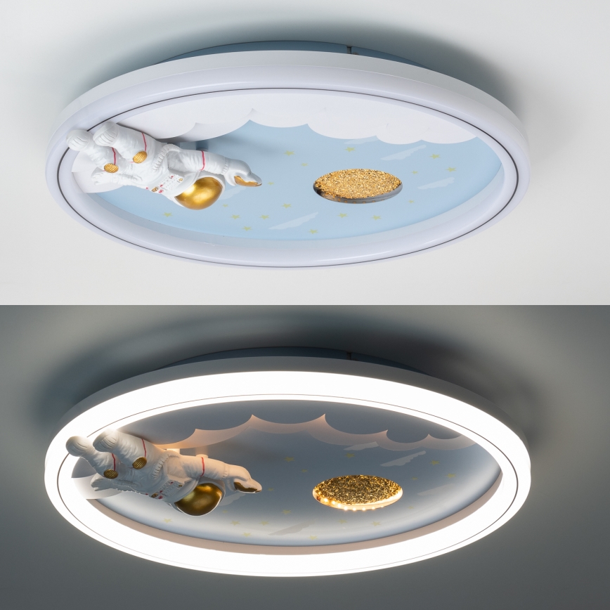 Zuma Line - LED Дитячий стельовий світильник з регулюванням яскравості LED/42W/230V 3000/5700K астронавт