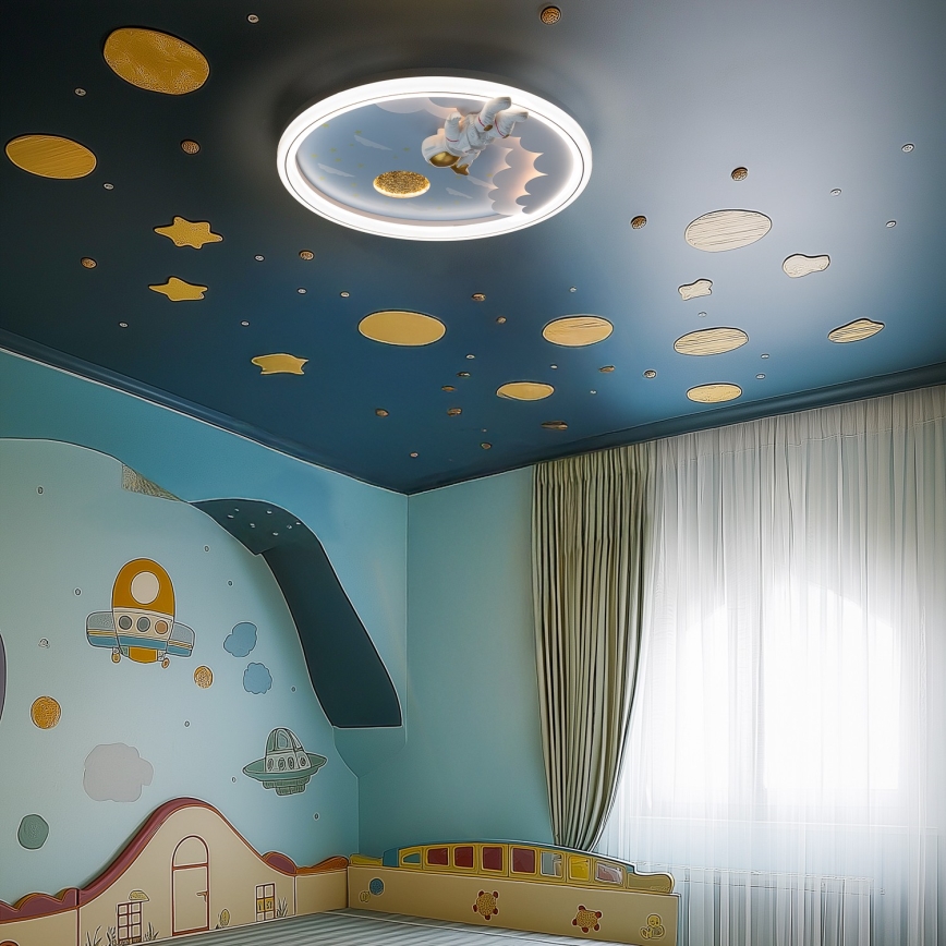 Zuma Line - LED Дитячий стельовий світильник з регулюванням яскравості LED/42W/230V 3000/5700K астронавт
