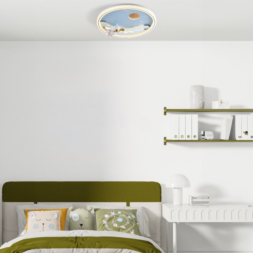Zuma Line - LED Дитячий стельовий світильник з регулюванням яскравості LED/42W/230V 3000/5700K астронавт