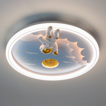 Zuma Line - LED Дитячий стельовий світильник з регулюванням яскравості LED/42W/230V 3000/5700K астронавт