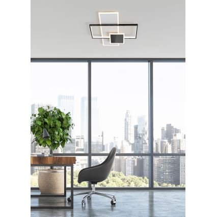 Zuma Line - Светодиодный потолочный светильник с регулированием яркости LED/46W/230V черный