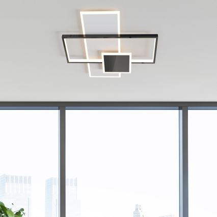 Zuma Line - Светодиодный потолочный светильник с регулированием яркости LED/46W/230V черный