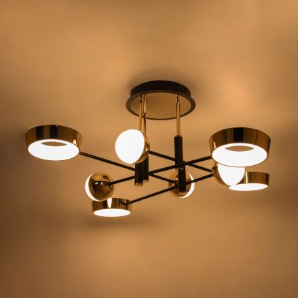 Zuma Line - диммируемая накладная LED-люстра, 60 Вт/230 В, золотая/чёрная