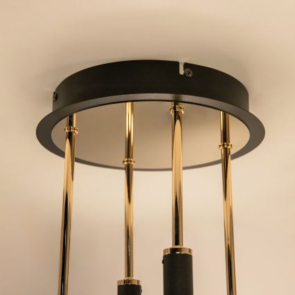 Zuma Line - диммируемая накладная LED-люстра, 60 Вт/230 В, золотая/чёрная