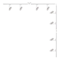 Zuma Line - Настенный светильник в рельсовой системе 8xGU10/35W/230V белый