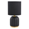 Zuma Line - Настільна лампа 1xE14/40W/230V чорний/золотий