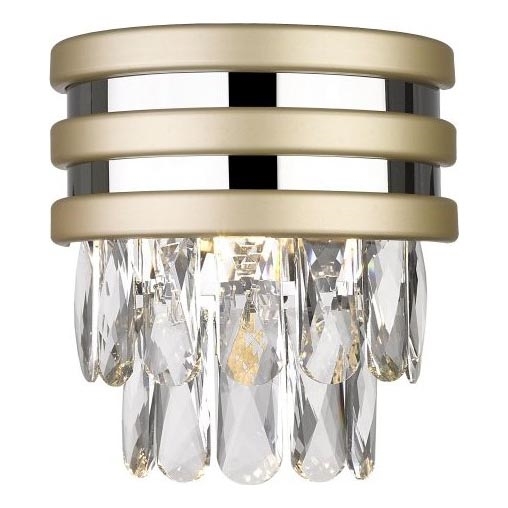 Zuma Line - Настінний світильник 1xG9/42W/230V золотий/глянцевий хром