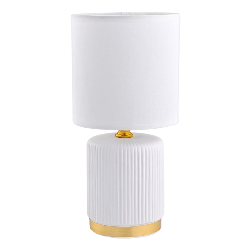 Zuma Line - Настольная лампа 1xE14/40W/230V белый/золотистый