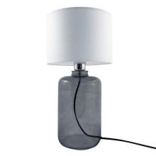 Zuma Line - Настільна лампа 1xE27/40W/230V білий/чорний