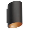 Zuma Line - Настінний світильник 1xG9/40W/230V чорний/золотий