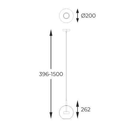 Zuma Line - Світлодіодна підвісна люстра LED/5W/230V золотий