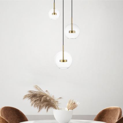 Zuma Line - Светодиодная подвесная люстра 3xLED/5W/230V золотистый