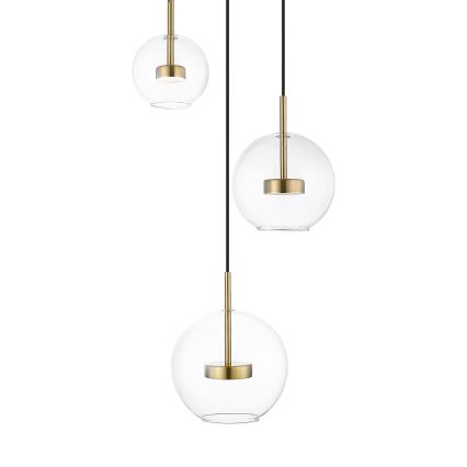 Zuma Line - Светодиодная подвесная люстра 3xLED/5W/230V золотистый
