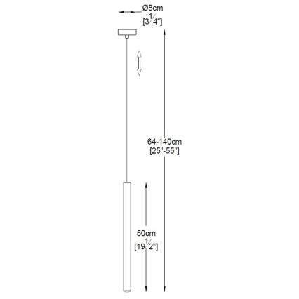 Zuma Line - Підвісна LED люстра LED/5W/230V