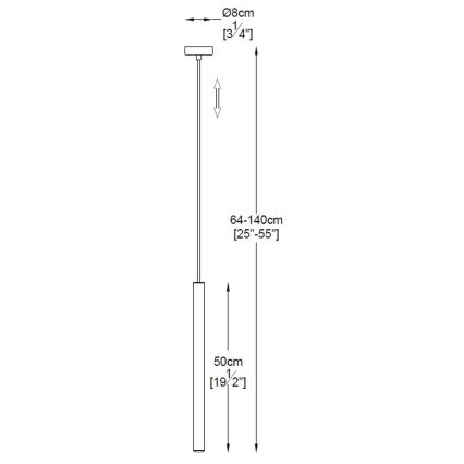 Zuma Line - Підвісна LED люстра LED/5W/230V