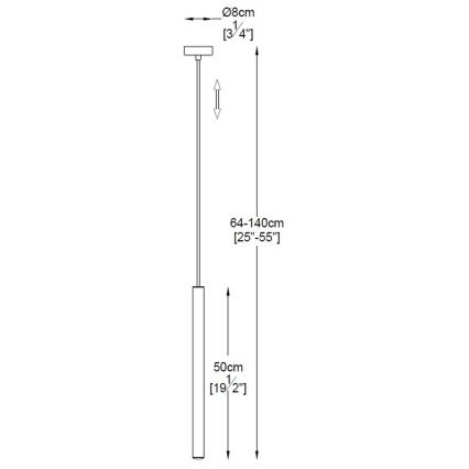 Zuma Line - Підвісна LED люстра LED/5W/230V