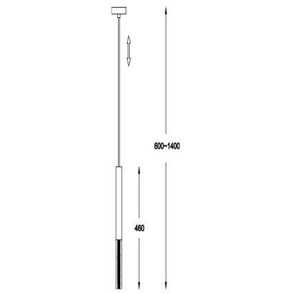 Zuma Line - Підвісна LED люстра 1xLED/5W/230V