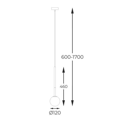 Zuma Line - Подвесная люстра 1xG9/4W/230V золотистый
