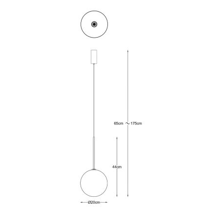 Zuma Line - Люстра на тросе 1xG4/2W/230V золотая