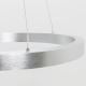Zuma Line - Підвісна LED люстра LED/40W/230V 50 см срібний